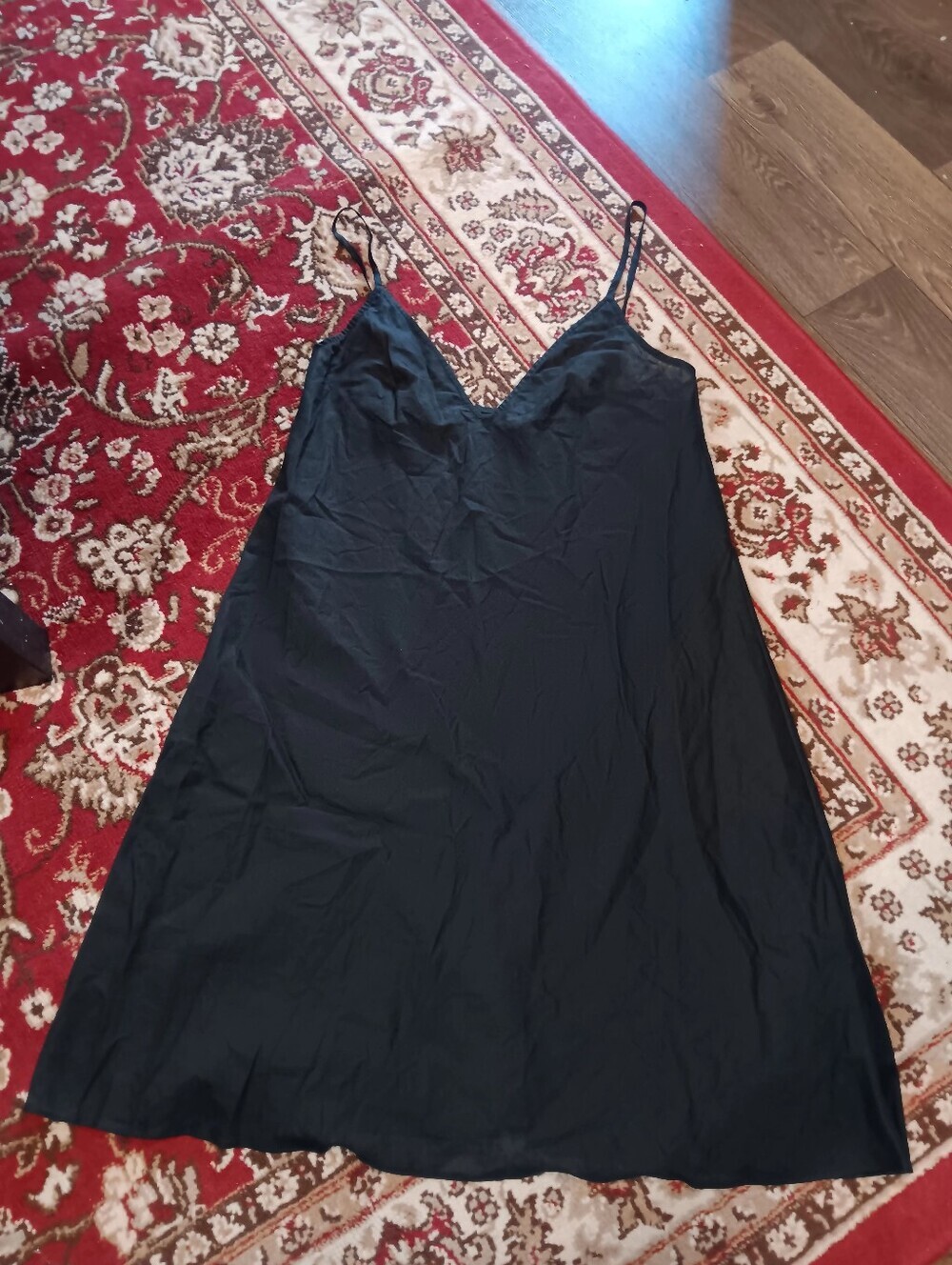 Zimmermann Black Slip Dress with V-Neck Sz 1 100%cotton